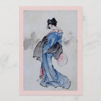 Geisha Bröllopsinbjudan Inbjudningar