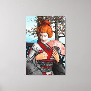 Geisha Canvastryck