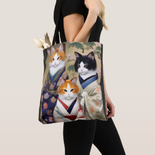 Geisha Cats Tygkasse