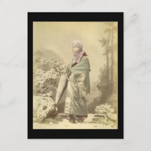 Geisha circa Winter 1885 Vykort