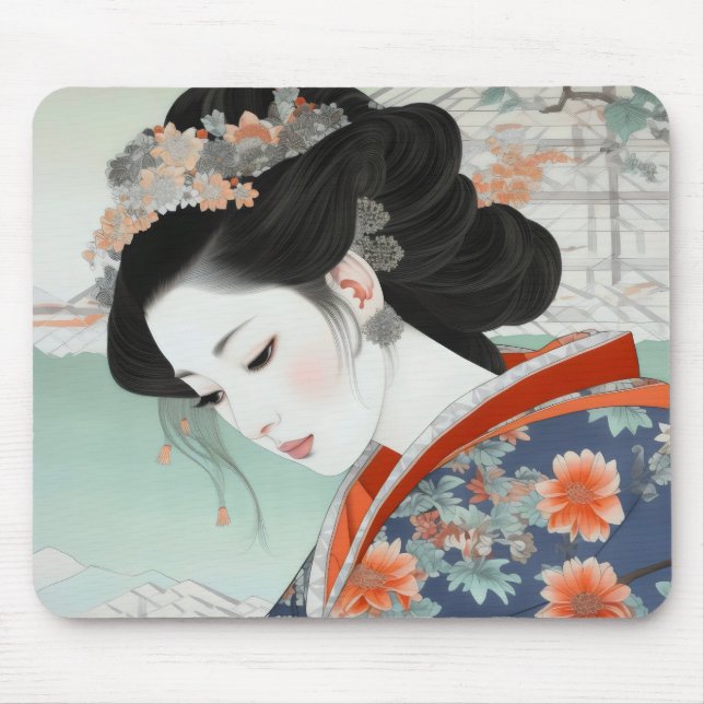 Geisha Colorful Ukiyo-e Musmatta (Framsidan)