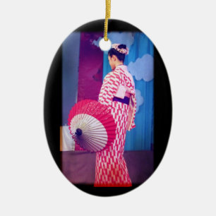 Geisha Dance Julgransprydnad Keramik