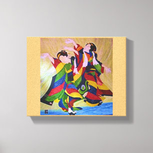GEISHA Dancers Canvastryck