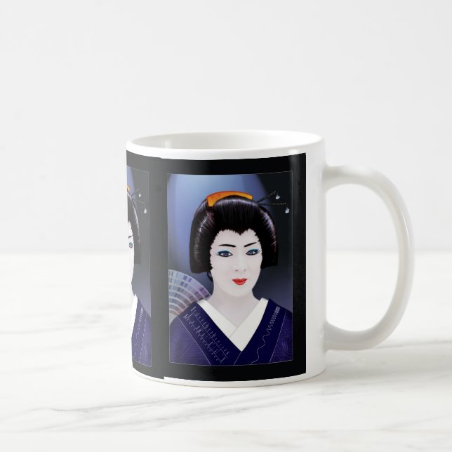 Geisha Färg Kaffemugg (Höger)