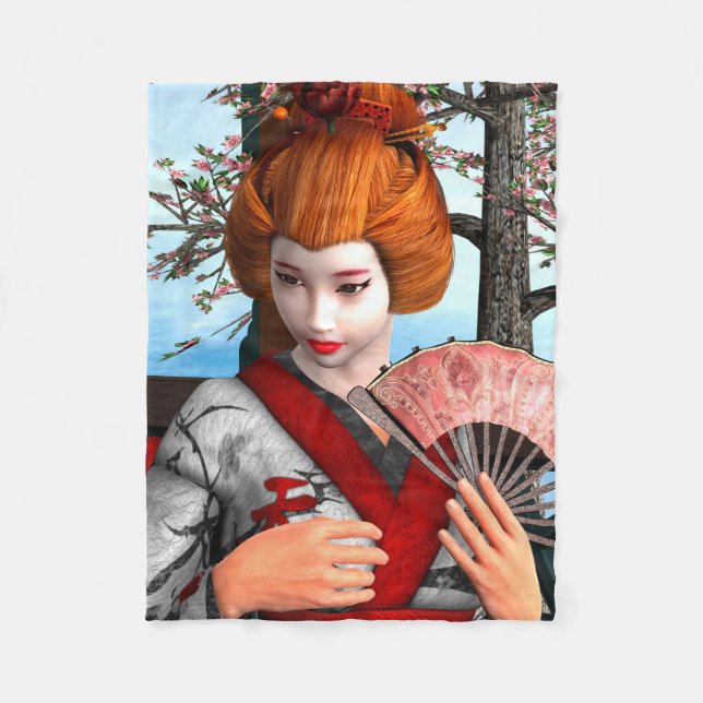 Geisha Fleecefilt (Framsidan)