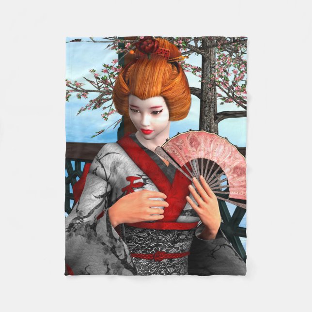 Geisha Fleecefilt (Framsidan)