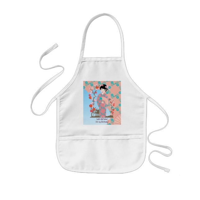 Geisha-födelsedagsfest Barnförkläde (Framsidan)