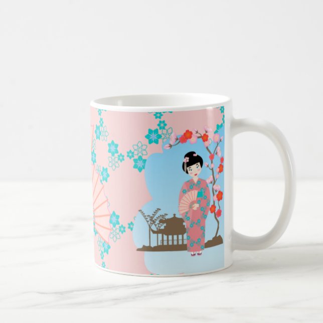 Geisha-födelsedagsfest Kaffemugg (Höger)