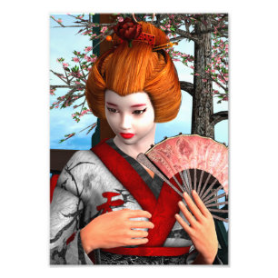 Geisha Fototryck