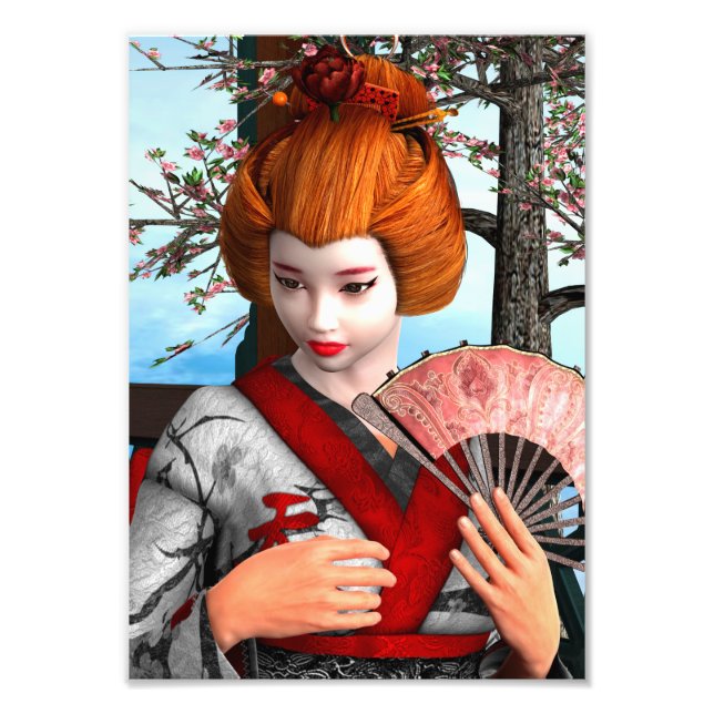 Geisha Fototryck (Framsidan)
