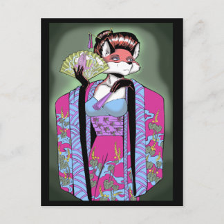 Geisha Fox vykort