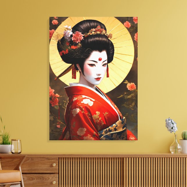 Geisha Girl Canvas Art (Insitu (Vardagsrum))