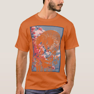 Geisha Girl in Kimono Japan Art Sakura Cherry Blos T Shirt