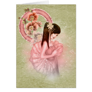 Geisha Girl Tillfällen Greeting Card Hälsningskort