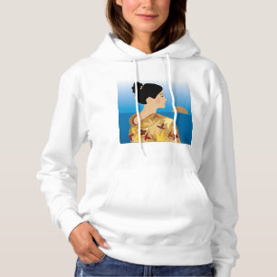 Geisha Girl Womens Hoodie T Shirt