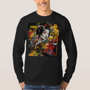 Geisha Graffiti Tee - Classical Beauty Streetwear