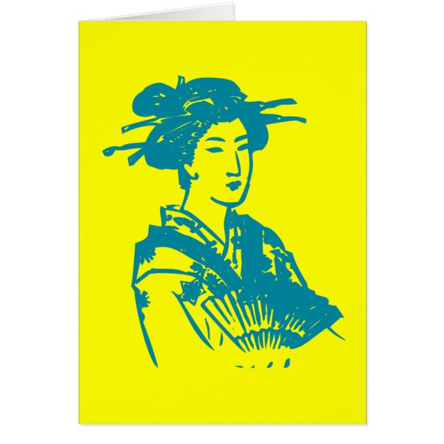 Geisha Hälsningskort (Framsidan)