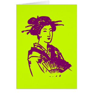 Geisha Hälsningskort