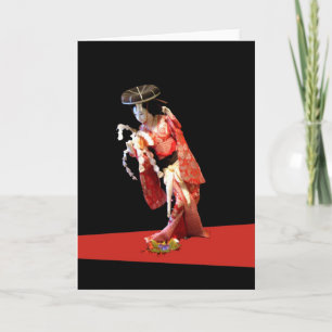 Geisha-hälsningskort Kort