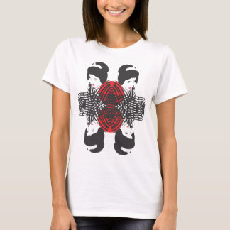 Geisha i fours "en reflexion ", t-shirt