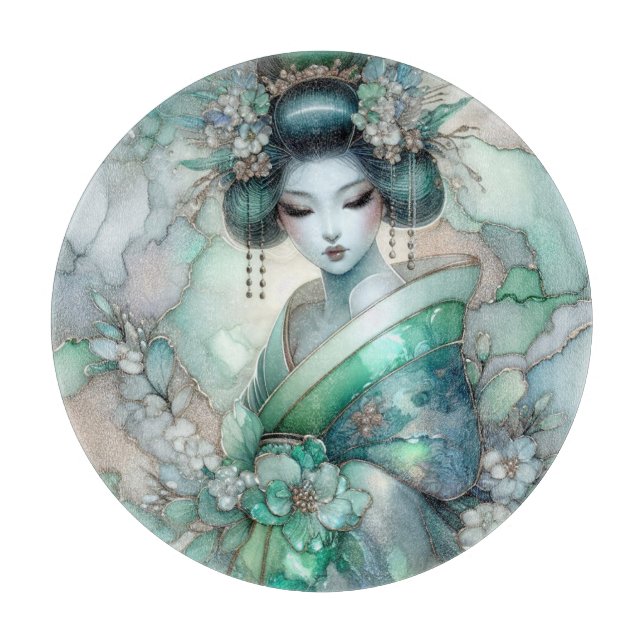 Geisha i Grön Design Serie #1 (Framsidan)