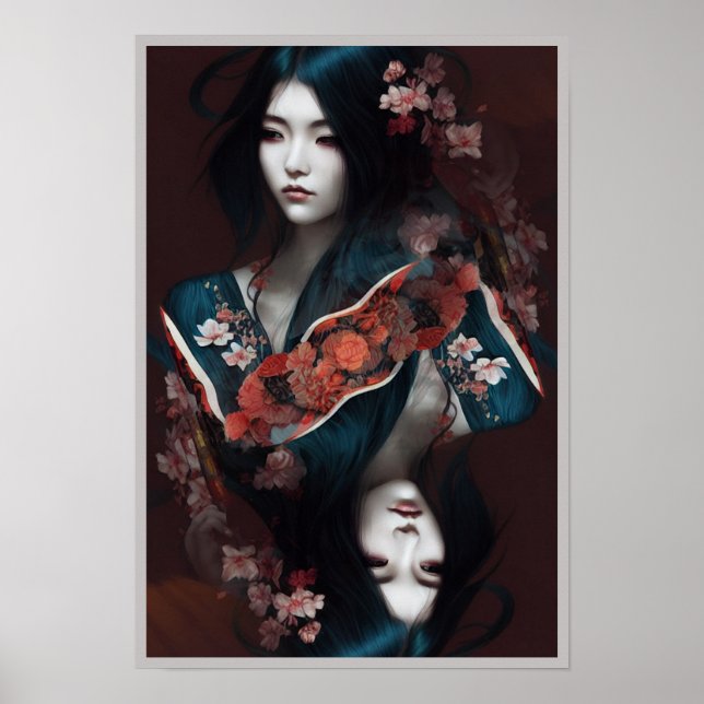 Geisha i Kimono I Poster (Framsidan)