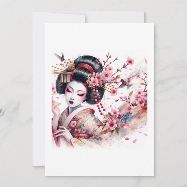 geisha  inbjudningar (Framsida)