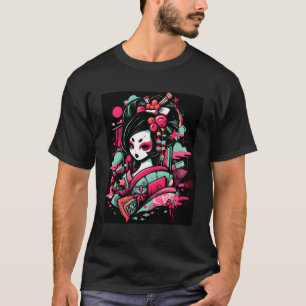 Geisha-inspirerad grafik Tee a Touch of Japans Cha