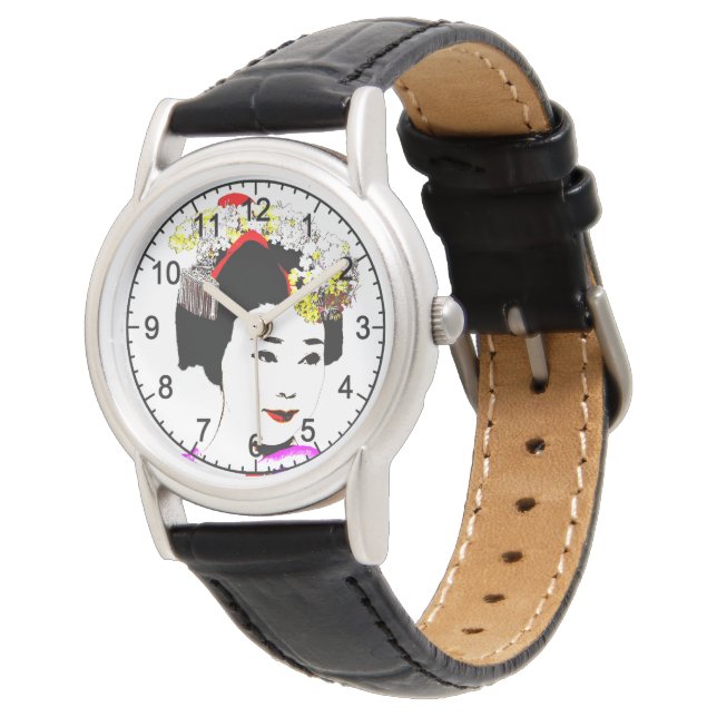 Geisha Japan Armbandsur (Vinklad)