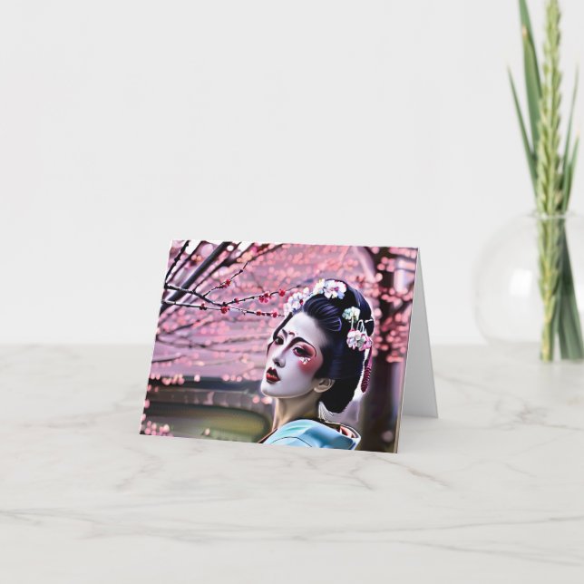 Geisha Japan Helgkort (Framsida)