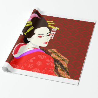 Geisha Japanese style Presentpapper