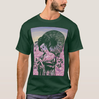 Geisha Japansk kultur Geisha Girl Japan Art Saku T Shirt