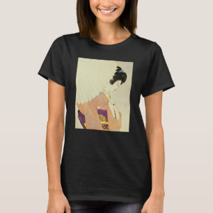 Geisha Japansk kvinna Parbrella Kimono Shin hanga T Shirt