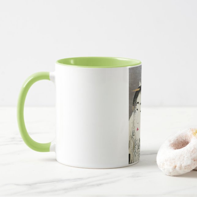 Geisha Japansk Vintage Oriental Asian Kimono Mugg (Med munk)