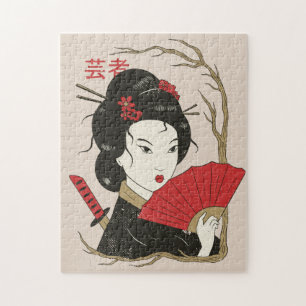 Geisha Japanska Entertainers Pussel
