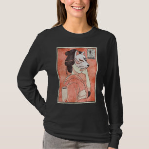 Geisha Kitsune Fox Mask Japansk estetisk T Shirt