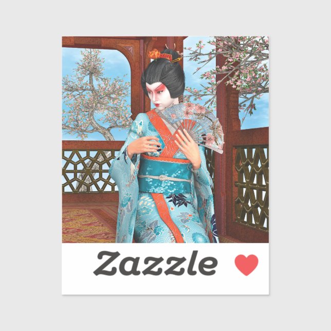 Geisha Klistermärken (Ark)