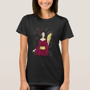 Geisha Kvinna Japanska Vacker Smart T Shirt