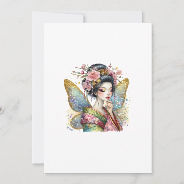 geisha letter  inbjudningar (Framsida)