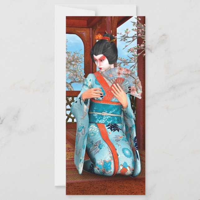 Geisha Magnetisk Inbjudningskort (Framsida)