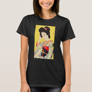 Geisha Maiko Kimono Japanskt målande Kawase T Shirt