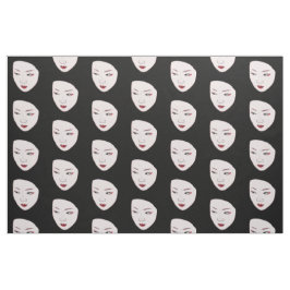 Geisha-mask Tyg