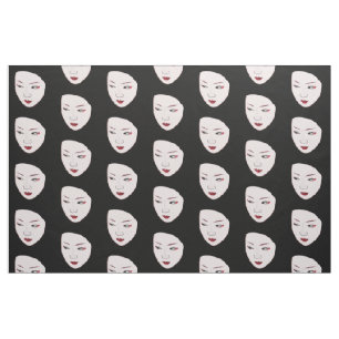 Geisha-mask Tyg