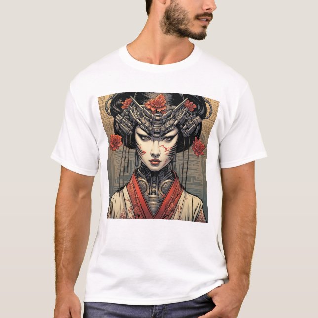 Geisha Mech Smiles Tee (Framsida)