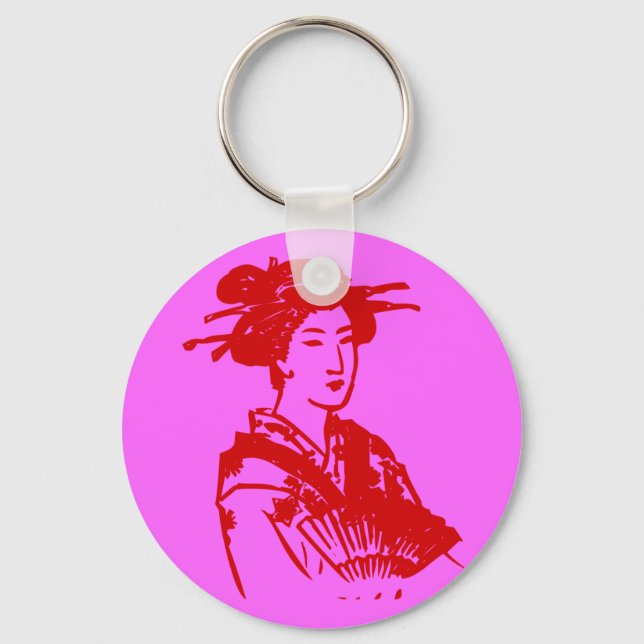 Geisha Nyckelring (Framsida)