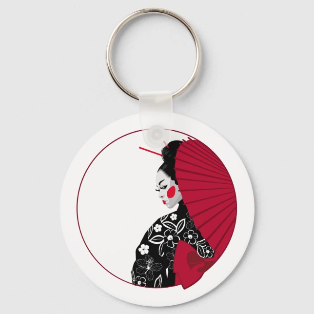 Geisha Nyckelring (Framsida)