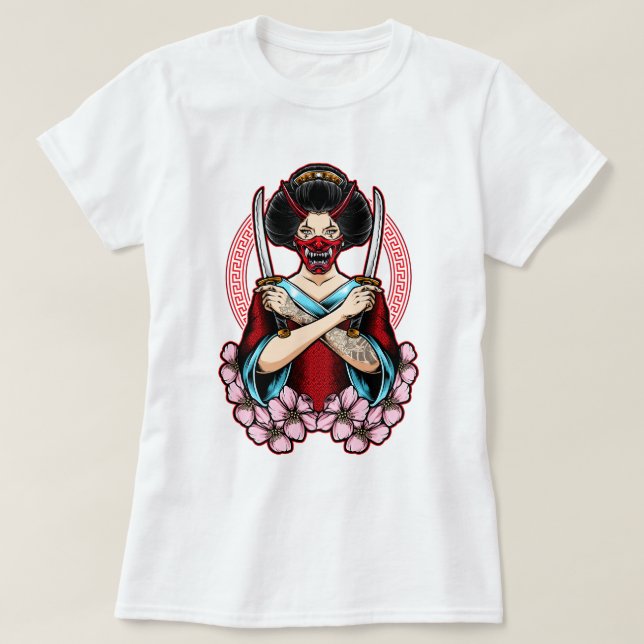 Geisha Oni T Shirt (Design framsida)