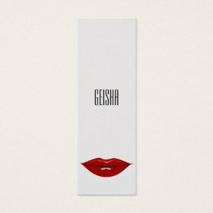 Geisha - pappra produkter litet visitkort