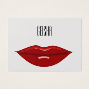 Geisha - pappra produkter visitkort
