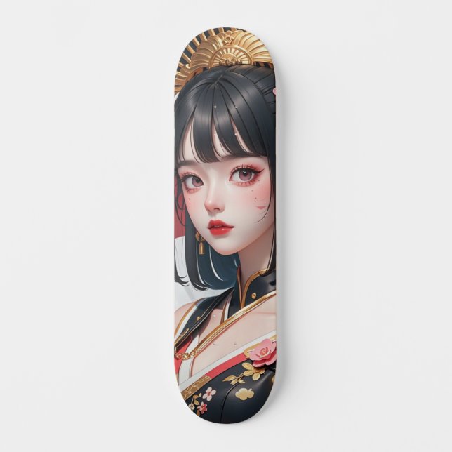 GEISHA PIRAT 1 MINI SKATEBOARD BRÄDA 18,5 CM (Framsida)